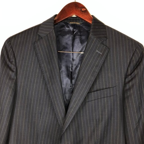 Banana Republic Navy Pinstripe Blazer - Picture 2 of 8